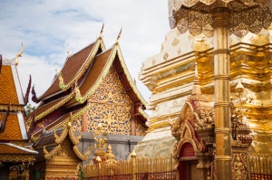 Templos de Wat Doi Suthep Phrathat, na Tailândia