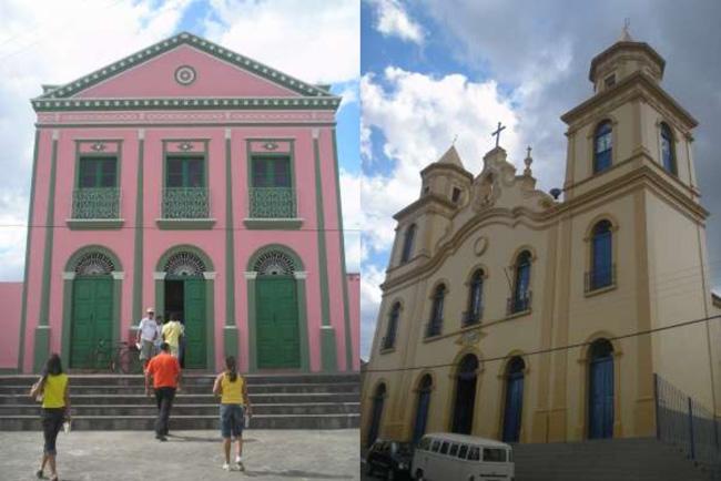 Imagens do centro antigo de Alagoa Grande, na Paraíba.